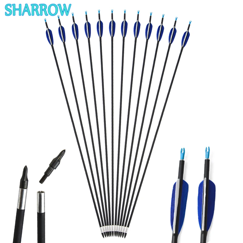 6/12pcs 32" Carbon Arrow Spine 700 ID 5.2mm Archery Arrows with Turkey Feathers for Bow Hunting Training Shooting Accessories
6/12pcs 32" Carbon Arrow Spine 700 ID 5.2mm Archery Arrows with Turkey Feathers for Bow Hunting Training Shooting Accessories