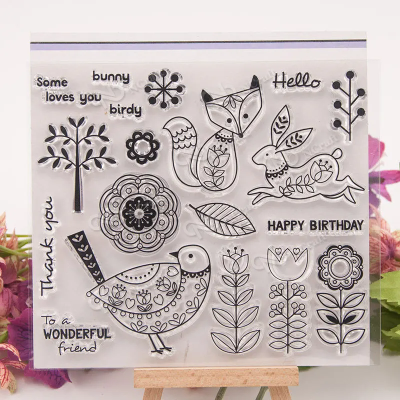Fox Bird Rabbit Clear Stamp Transparent Seal DIY Scrapbooking Card Making Clear Silicone Stamp Crafts Supplies 2021 New
Fox Bird Rabbit Clear Stamp Transparent Seal DIY Scrapbooking Card Making Clear Silicone Stamp Crafts Supplies 2021 New