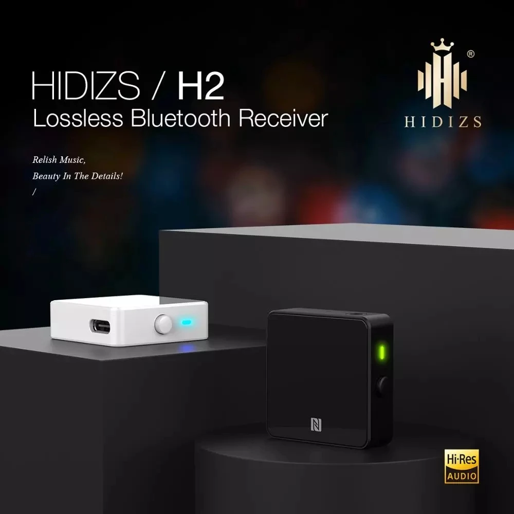 Hidizs H2 портативный приемник bluetooth ЦАП/AMP колонки с aptX LDAC NFC устройство док-станция