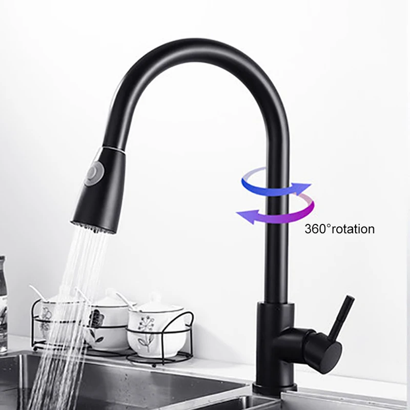 Kitchen Faucets Pull-down Kitchen Tap Stainless Steel Single Handle Sprayer Water Mixer Tap BDF99
Kitchen Faucets Pull-down Kitchen Tap Stainless Steel Single Handle Sprayer Water Mixer Tap BDF99