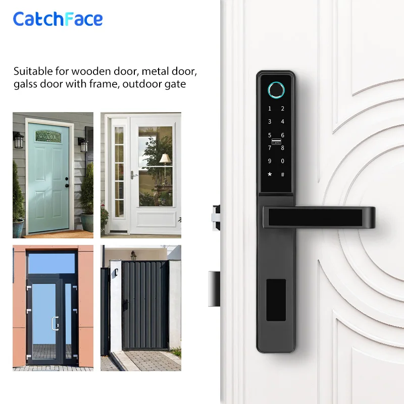 Waterproof Keyless bluetooth reader Fingerprint Digital Push Pull Smart Door Lock for Glass Sliding or Wooden Home Door
Waterproof Keyless bluetooth reader Fingerprint Digital Push Pull Smart Door Lock for Glass Sliding or Wooden Home Door