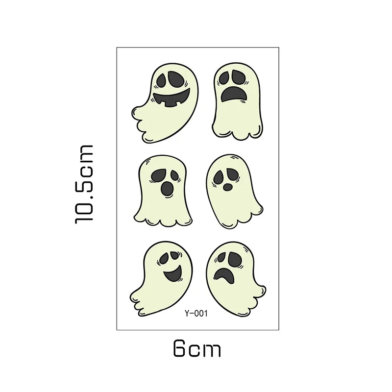 Luminous Tattoo Stickers Cartoons Halloween Tatoo Waterproof for Kids Temporary Tattoos Happy Halloween Glowing In Dark Tattoo
Luminous Tattoo Stickers Cartoons Halloween Tatoo Waterproof for Kids Temporary Tattoos Happy Halloween Glowing In Dark Tattoo