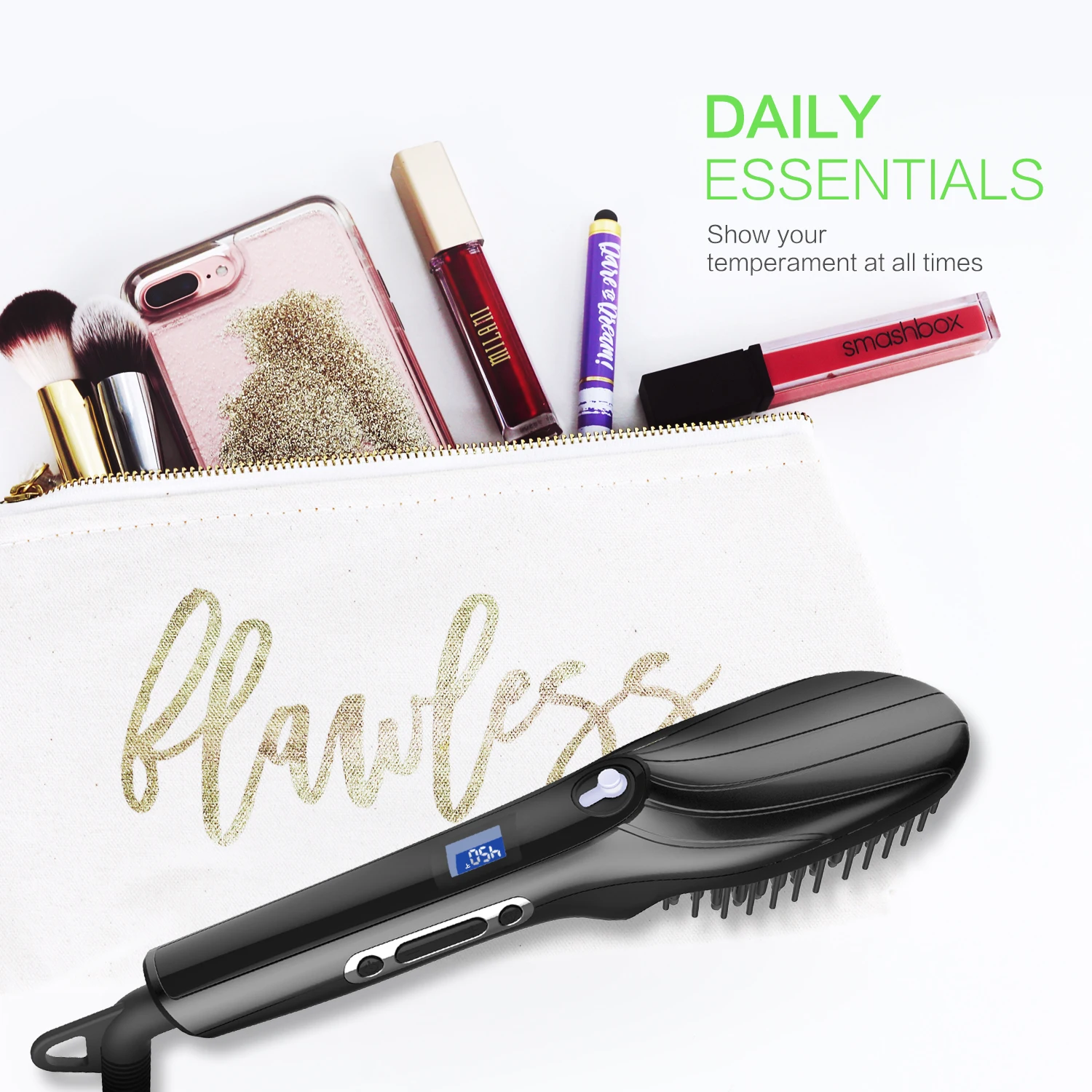 Professional Automatic Straight Hair Comb Brush Flat Iron Lcd Display Digital Heating Combs Men Beard Straightening Styling Tool
Professional Automatic Straight Hair Comb Brush Flat Iron Lcd Display Digital Heating Combs Men Beard Straightening Styling Tool