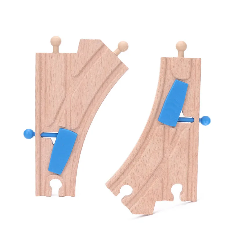 Wooden Train Track Accessories Junction Switching Track Railway Toy Compatible with All Major Brands of Trains and Track
Wooden Train Track Accessories Junction Switching Track Railway Toy Compatible with All Major Brands of Trains and Track
