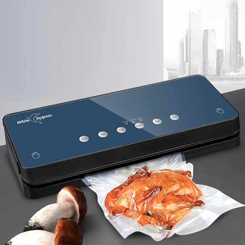 White Dolphin Electric Vacuum Sealer Machine 220V 110V Automatic Household Best Vacuum Packing Machine with 10 pcs Food Saver B
White Dolphin Electric Vacuum Sealer Machine 220V 110V Automatic Household Best Vacuum Packing Machine with 10 pcs Food Saver B