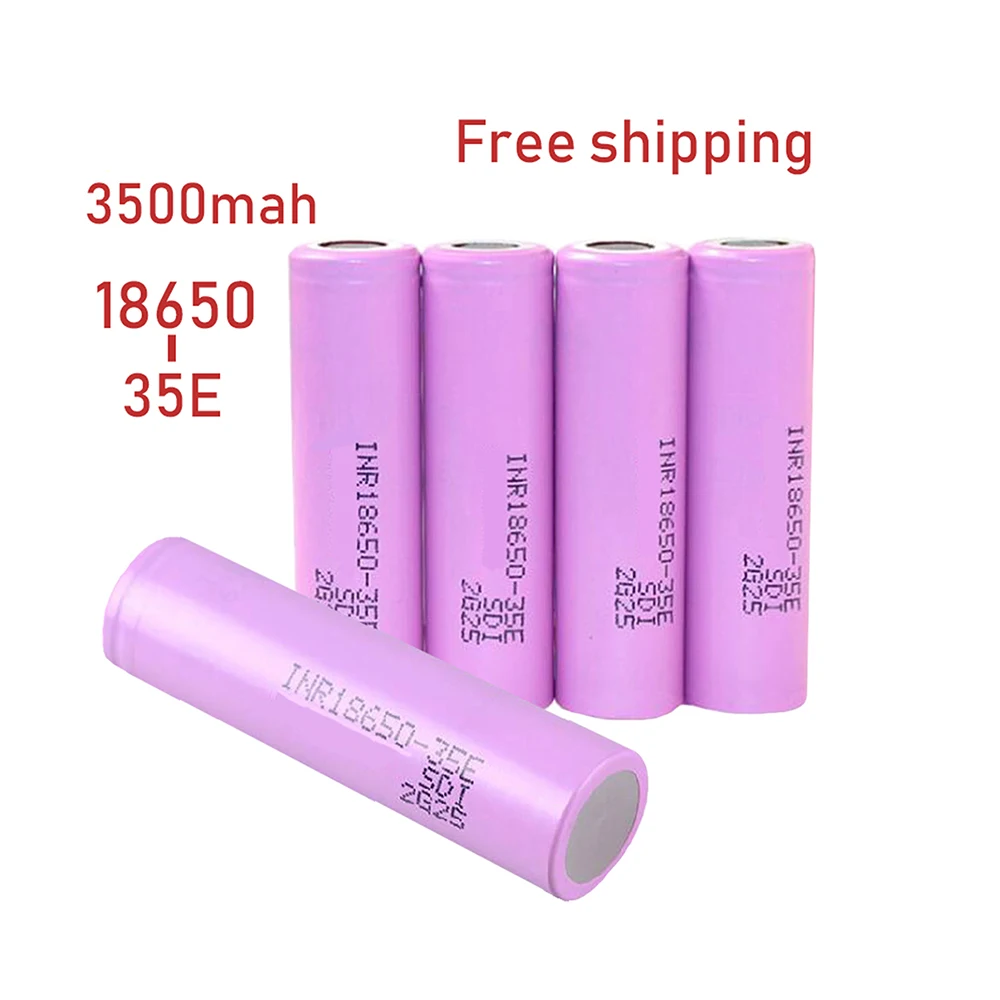 1-20PCS Actual capacity 35E original power 18650 lithium battery 3500mAh 3.7v 25A high power INR18650 for electrical tools
1-20PCS Actual capacity 35E original power 18650 lithium battery 3500mAh 3.7v 25A high power INR18650 for electrical tools