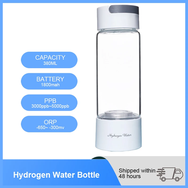 

SPE/PEM 5000PPB Hydrogen Water Generator Bottle,1800mAh,Max up to 5000PPB,Absorb Hydrogen Alkaline Water Pitcher,High PPB Bottle