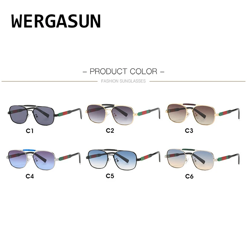 WERGASUN 2021 Vintage Sunglasses Men Square Metal Frame Sunglasses Pilot Mirror Classic Retro Sun Glasses Women
WERGASUN 2021 Vintage Sunglasses Men Square Metal Frame Sunglasses Pilot Mirror Classic Retro Sun Glasses Women