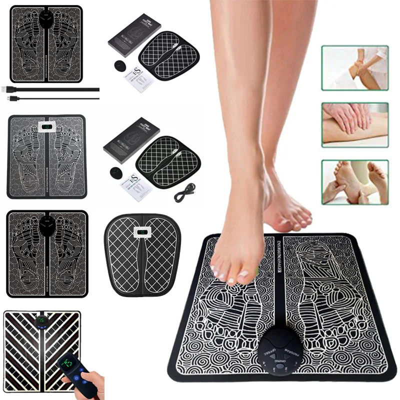 Electric Ems Foot Massager Pad Feet Muscle Stimulator Leg Reshaping Foot Massage Machine Mat Relieve Ache Pain Health Care 2021
Electric Ems Foot Massager Pad Feet Muscle Stimulator Leg Reshaping Foot Massage Machine Mat Relieve Ache Pain Health Care 2021