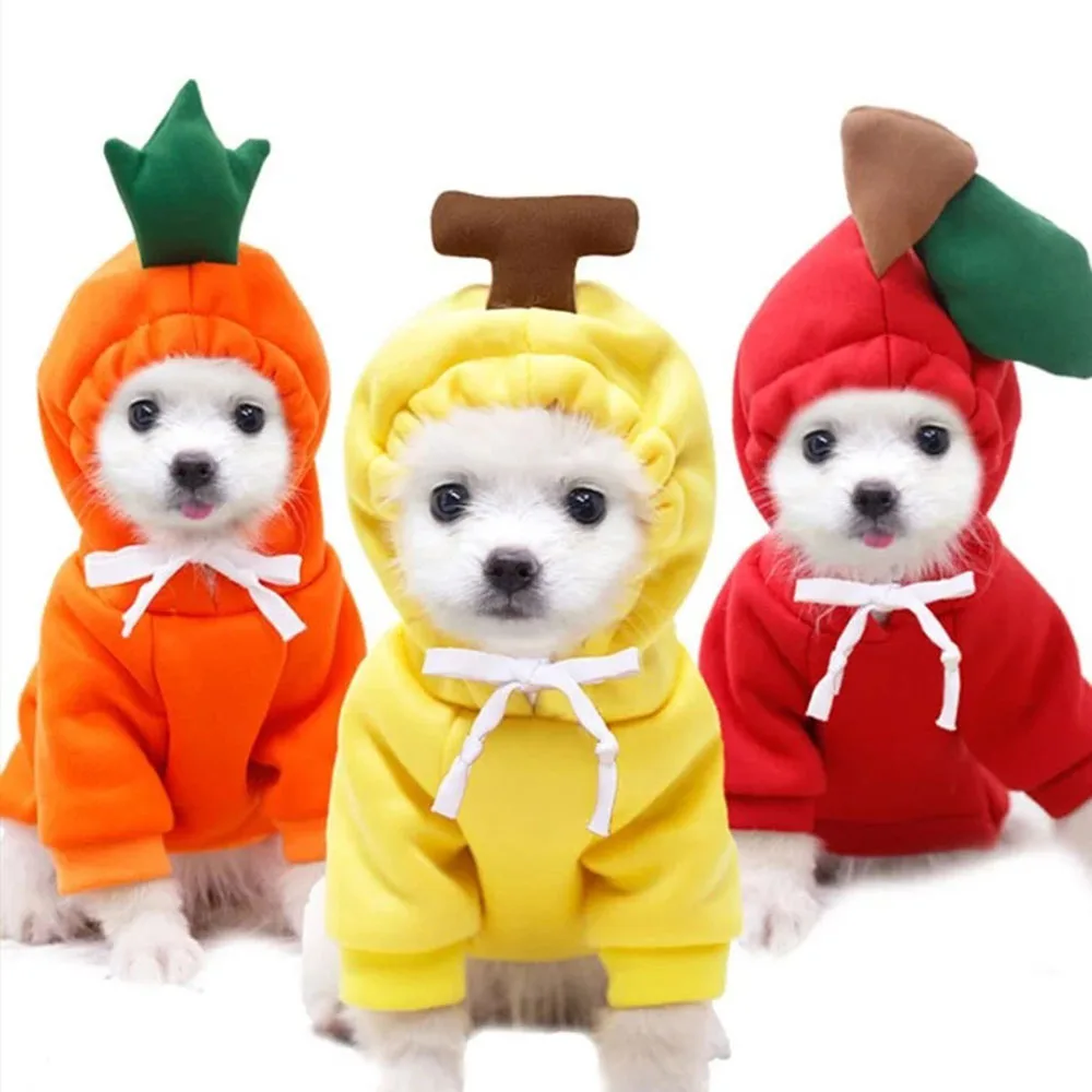 Pet Costume Cute Fruit Dog Hoodies Coat Winter Warm Fleece Puppy Dog Clothes for Cat French Bulldog Chihuahua Small Dog Clothing
Pet Costume Cute Fruit Dog Hoodies Coat Winter Warm Fleece Puppy Dog Clothes for Cat French Bulldog Chihuahua Small Dog Clothing