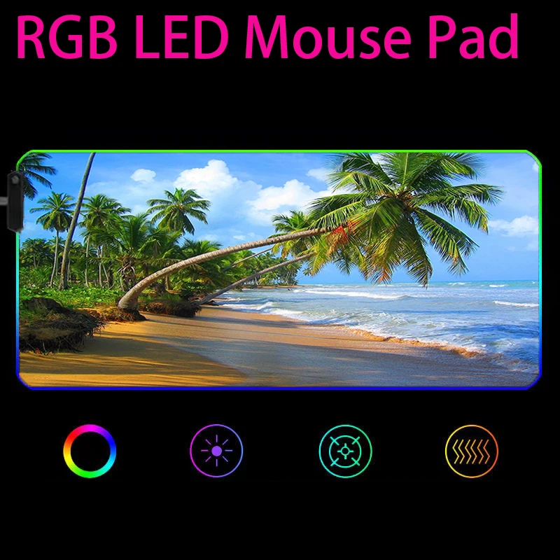 Coconut tree beach Led Mouse Pad Mause Pad Gamer Desk Mat Rgb Mousepad Gaming Mouse Mats Mice Keyboards Computer Backlit Mat
Coconut tree beach Led Mouse Pad Mause Pad Gamer Desk Mat Rgb Mousepad Gaming Mouse Mats Mice Keyboards Computer Backlit Mat