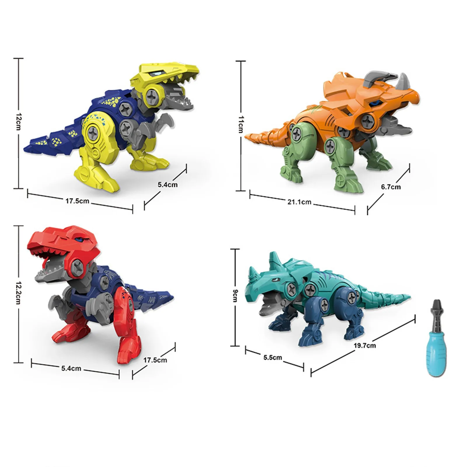Diy Screwing Blocks Assembly Dinosaur Toy Set Screwdriver Model Tyrannosaurus Educational Toy for Children Kids Gift
Diy Screwing Blocks Assembly Dinosaur Toy Set Screwdriver Model Tyrannosaurus Educational Toy for Children Kids Gift