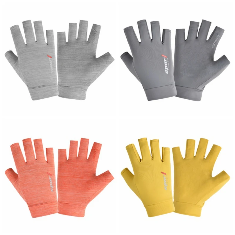 Half Finger Ice Silk Gloves Cycling Highly Elastic Sun UV Protection Riding Golf Summer Fingerless Gloves
Half Finger Ice Silk Gloves Cycling Highly Elastic Sun UV Protection Riding Golf Summer Fingerless Gloves