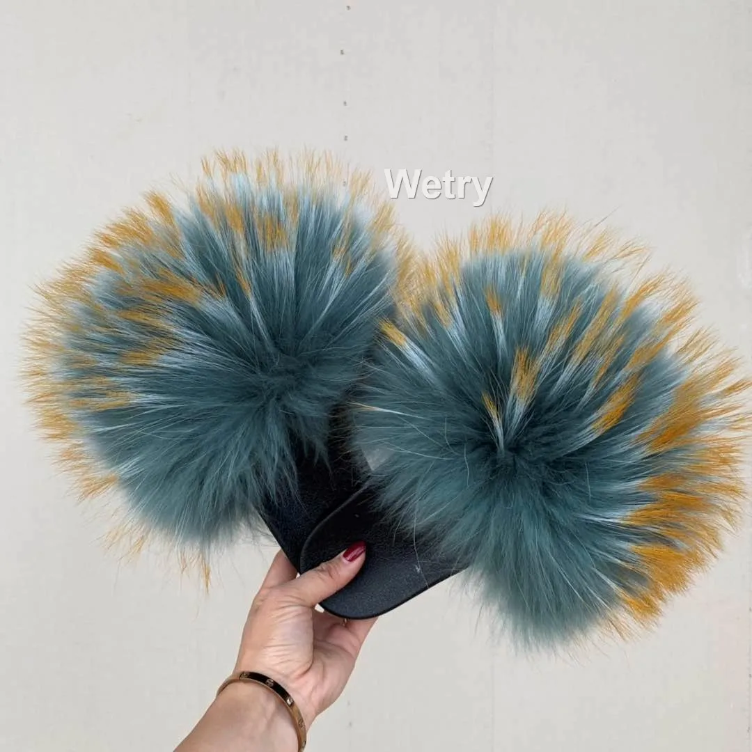 Wholesale big full fox fur Slippers Cute beach slide size 36-45 Happy Feet Happy client Fur Slide women sandals
Wholesale big full fox fur Slippers Cute beach slide size 36-45 Happy Feet Happy client Fur Slide women sandals