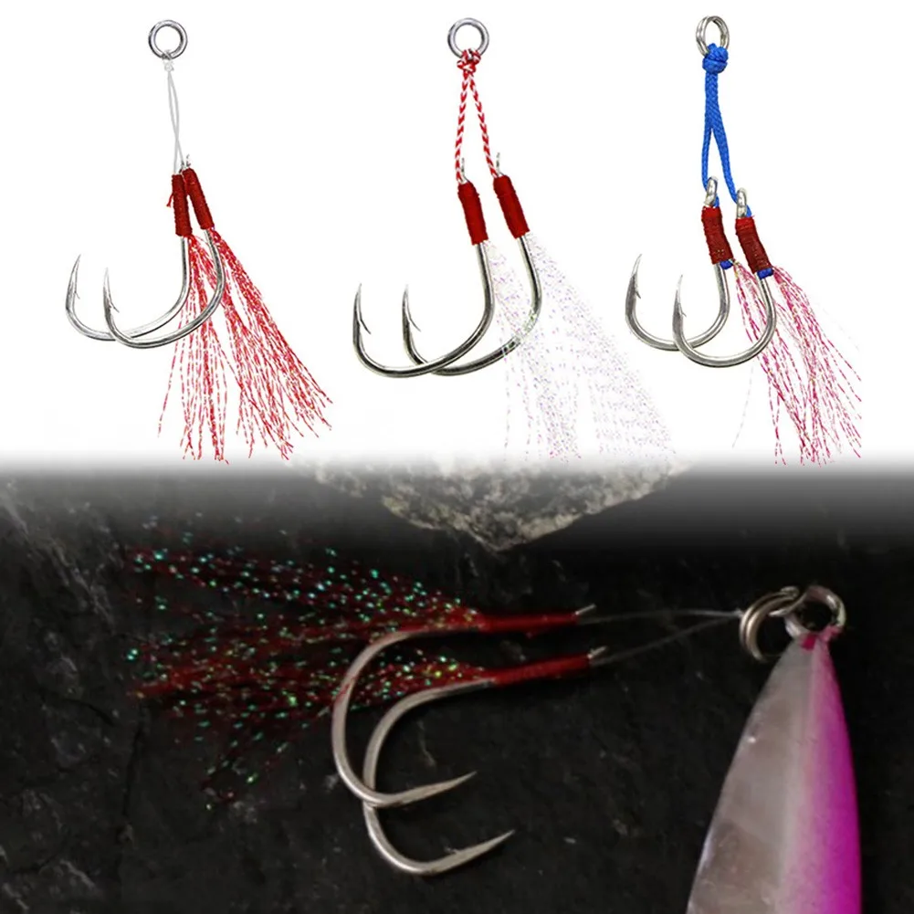 1/3 Color Wire Double Hook Freshwater Deep Sea Iron Plate Hook Wear-resistant Hook Line Fixture Fishing Auxiliary Sea Hook Tool
1/3 Color Wire Double Hook Freshwater Deep Sea Iron Plate Hook Wear-resistant Hook Line Fixture Fishing Auxiliary Sea Hook Tool
