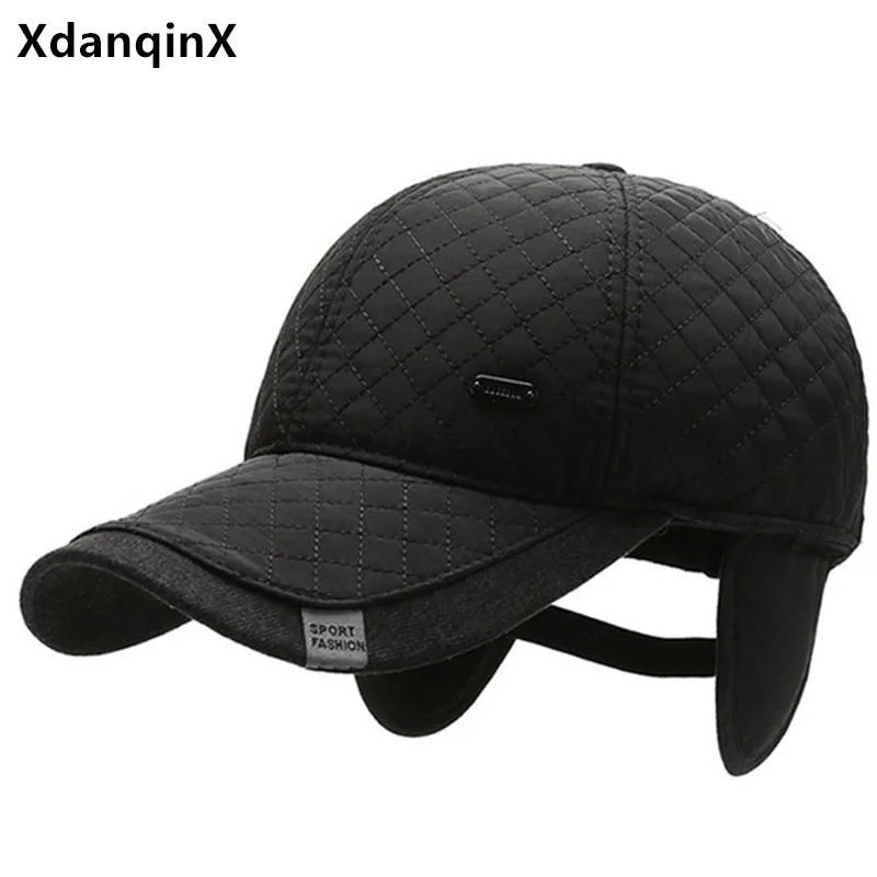 XdanqinX Snapback Cap Middle-aged Men's Winter Hat Warm Earmuffs Hats Baseball Cap Bone Adjustable Size Men Thickened Sports Cap
XdanqinX Snapback Cap Middle-aged Men's Winter Hat Warm Earmuffs Hats Baseball Cap Bone Adjustable Size Men Thickened Sports Cap