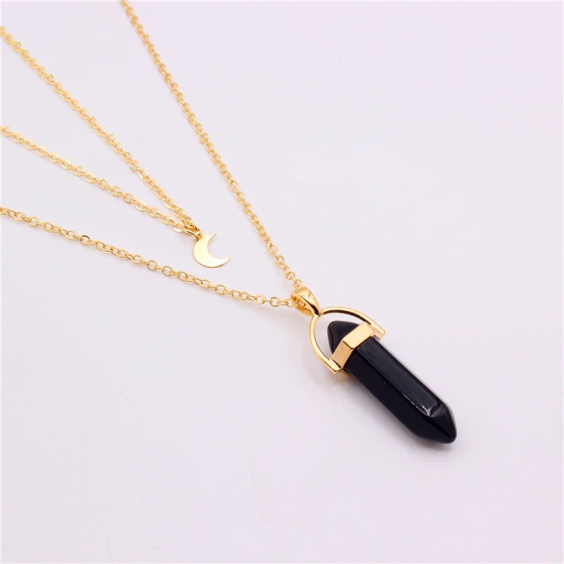 Tianzhe Jewelry 2020 New Products Women's Fashion Hexagonal Cylindrical Quartz Necklace Pendant Natural Stone Bullet Pink Crysta 
Tianzhe Jewelry 2020 New Products Women's Fashion Hexagonal Cylindrical Quartz Necklace Pendant Natural Stone Bullet Pink Crysta