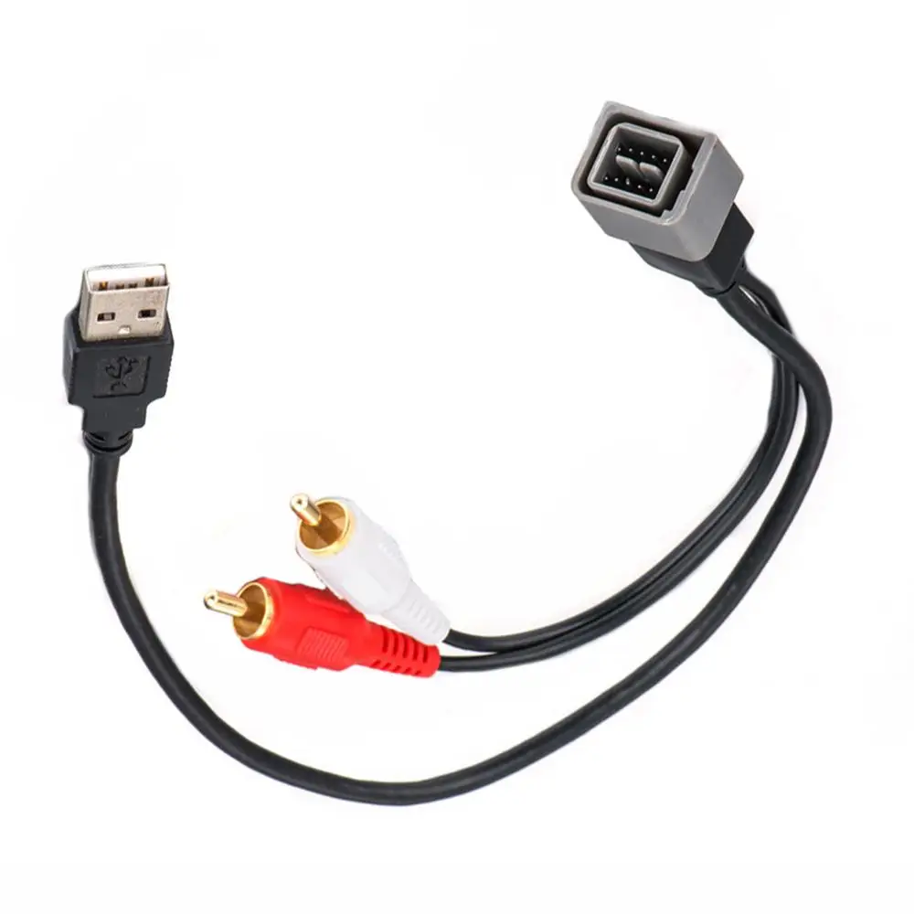 8 контактный автомобильное радио USB адаптер аудио кабель Порты и разъёмы Вход