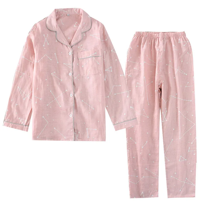 Japanese National Customs Lovers Kimono Pajamas Sets Autumn Pure Cotton Gauze Long Sleeve Woman Man Leisure Home Sleepwear Suit
Japanese National Customs Lovers Kimono Pajamas Sets Autumn Pure Cotton Gauze Long Sleeve Woman Man Leisure Home Sleepwear Suit