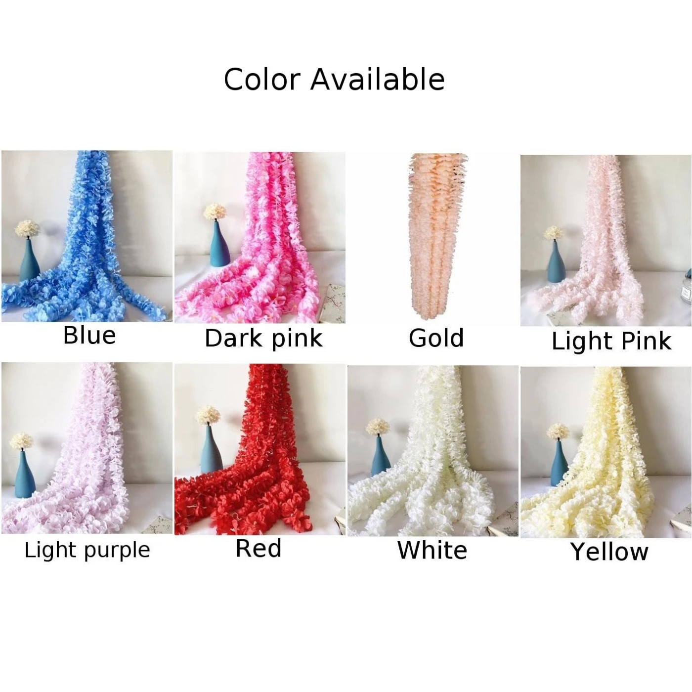 100CM Wedding Hanging Wisteria Flower Simulation Orchid String Rattan Home Decoration Flower Strip Dark Pink
100CM Wedding Hanging Wisteria Flower Simulation Orchid String Rattan Home Decoration Flower Strip Dark Pink