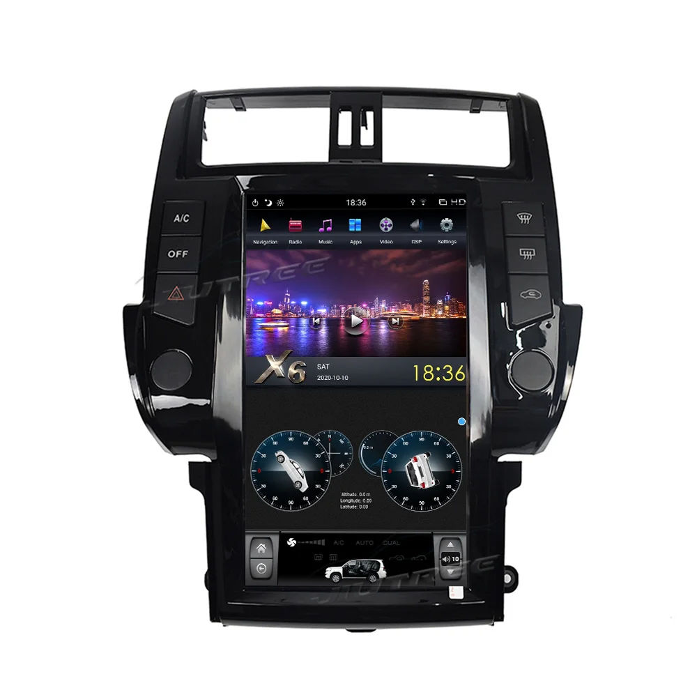 Автомобильный радиоприемник PX6 Android для TOYOTA LAND CRUISER Prado 150 2014-2019 автомобильный