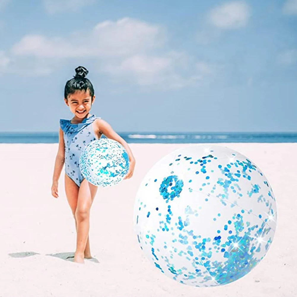 Transparent PVC Inflatable Sequins Ball Kids Adults Water Play Toy Photograph Props for Outdoor Swimming Pool Beach Party
Transparent PVC Inflatable Sequins Ball Kids Adults Water Play Toy Photograph Props for Outdoor Swimming Pool Beach Party