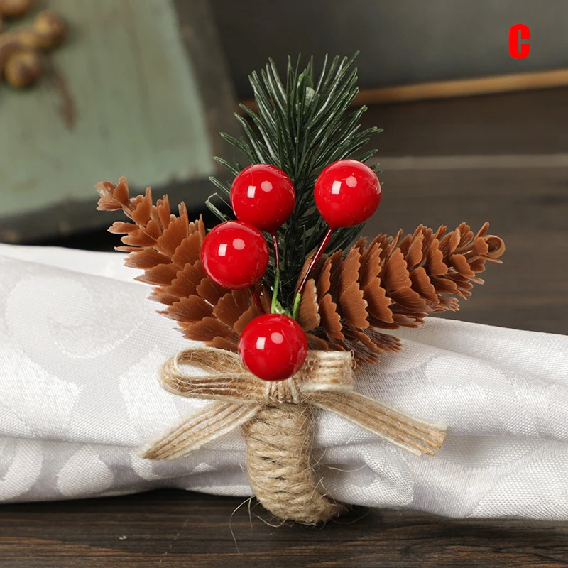 Christmas Napkin Rings Dining Table Decorative Serviette Buckle for Christmas Dinner Table Gathering Decor Hot Napkin Rings 
Christmas Napkin Rings Dining Table Decorative Serviette Buckle for Christmas Dinner Table Gathering Decor Hot Napkin Rings