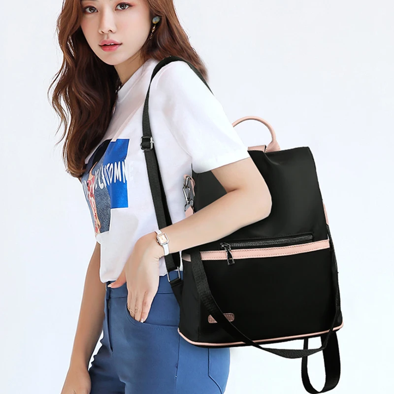 2021 Casual Oxford Backpack Women Black Waterproof Nylon School Bags for Teenage Girls High Quality Fashion Travel Tote Packbag
2021 Casual Oxford Backpack Women Black Waterproof Nylon School Bags for Teenage Girls High Quality Fashion Travel Tote Packbag
