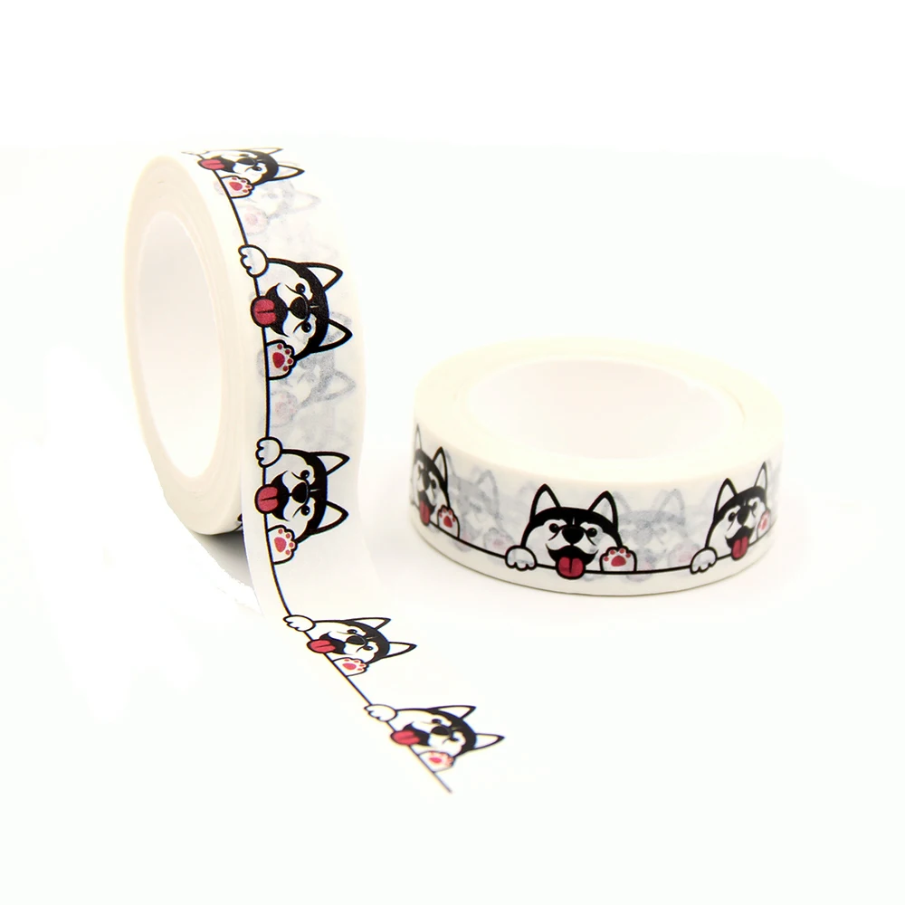 2021 NEW 1PC 15mm x 10m Cute Siberian Husky Dog Paws Up Wall Cartoon Washi Tape Scrapbook Paper Masking Adhesive Washi Tape
2021 NEW 1PC 15mm x 10m Cute Siberian Husky Dog Paws Up Wall Cartoon Washi Tape Scrapbook Paper Masking Adhesive Washi Tape