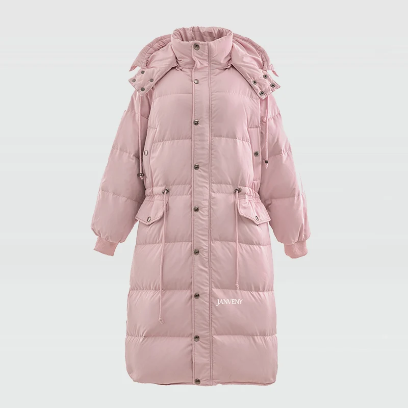 2021 New Style Women Detachable Hooded Puffer Parka 90% White Duck Filling Large Size Loose Over The Knee Feather Warm Down Coat
2021 New Style Women Detachable Hooded Puffer Parka 90% White Duck Filling Large Size Loose Over The Knee Feather Warm Down Coat