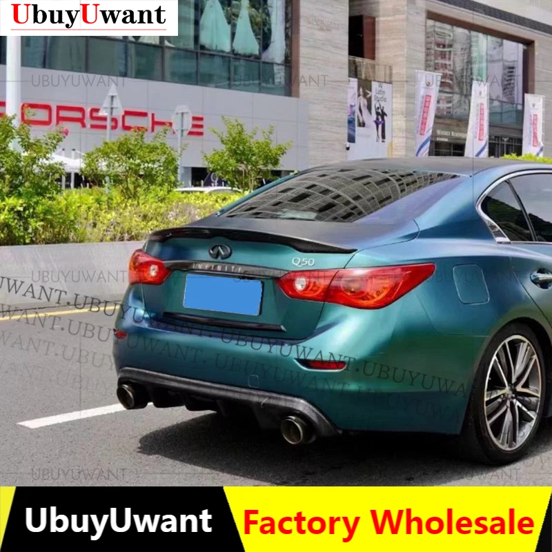 Real Carbon Fiber Car Trunk Spoiler Wing Lid For Infiniti Q50 2014-2021 Highkick Rear Wing Spoiler Rear Trunk
Real Carbon Fiber Car Trunk Spoiler Wing Lid For Infiniti Q50 2014-2021 Highkick Rear Wing Spoiler Rear Trunk