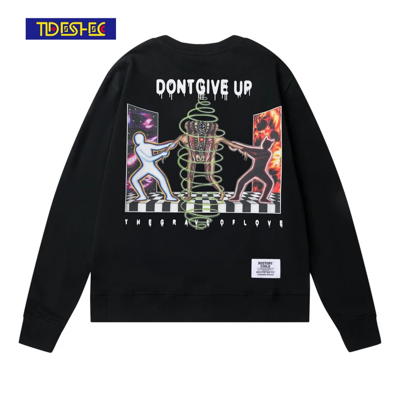 2021 Men's Hip Hop Oversized T-shirt Street Funny Graphic Print T-shirt Harajuku Cotton Autumn Long Sleeve T-shirt Black
2021 Men's Hip Hop Oversized T-shirt Street Funny Graphic Print T-shirt Harajuku Cotton Autumn Long Sleeve T-shirt Black