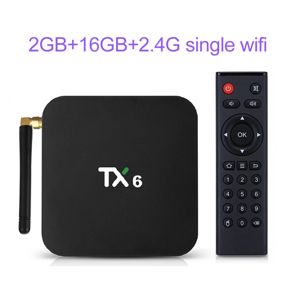 

Android 9.0 TV Box TX6 4GB 64GB 5.8G Wifi Allwinner H6 Quad Core USB 3.0 BT4.2 4K Media Google Player Youtube Set Top Box TV BOX