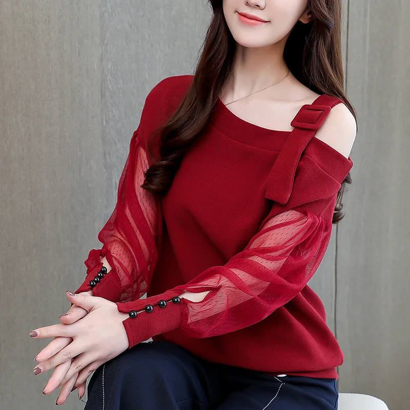 Korean Fashion Sexy Off Shoulder Tops Elegant Spring Casual New Long Sleeve Shirt Women Solid Women Pullover T-Shirts Female
Korean Fashion Sexy Off Shoulder Tops Elegant Spring Casual New Long Sleeve Shirt Women Solid Women Pullover T-Shirts Female