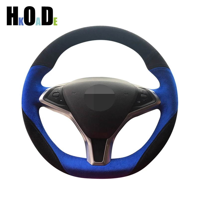 Car Steering Wheel Cover For Tesla Model X 2012-2018 S 2009-2018 Hand sewing Black Suede Steering Wheel Cover
Car Steering Wheel Cover For Tesla Model X 2012-2018 S 2009-2018 Hand sewing Black Suede Steering Wheel Cover