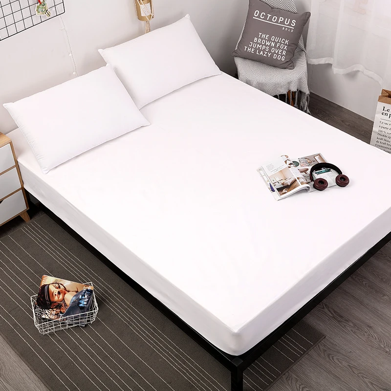 100% Waterproof Solid Mattress Protector Mattress Cover Protection Pad Mattress Topper with Rubber Band
100% Waterproof Solid Mattress Protector Mattress Cover Protection Pad Mattress Topper with Rubber Band