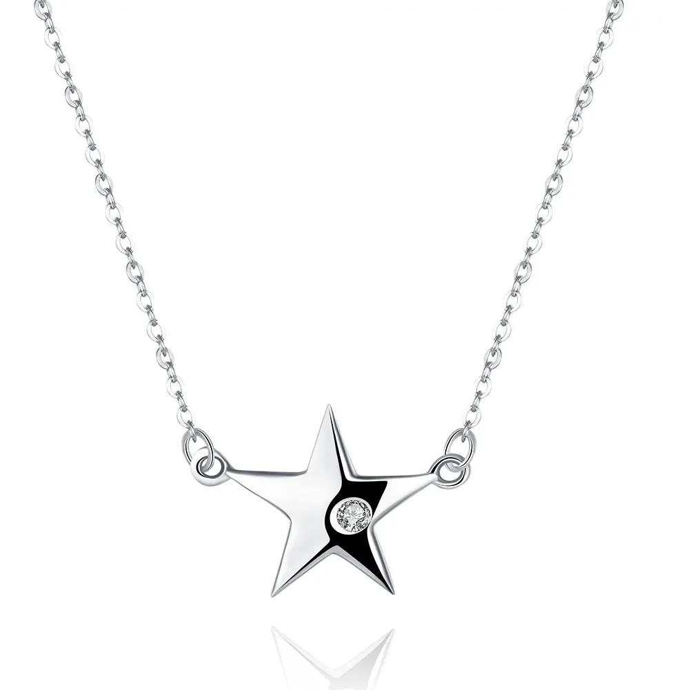 SILVERHOO 925 Sterling Silver Trendy Starlike Pendant Necklaces Women Clear Rhinestone Necklace Fine Jewelry Valentine's Day
SILVERHOO 925 Sterling Silver Trendy Starlike Pendant Necklaces Women Clear Rhinestone Necklace Fine Jewelry Valentine's Day
