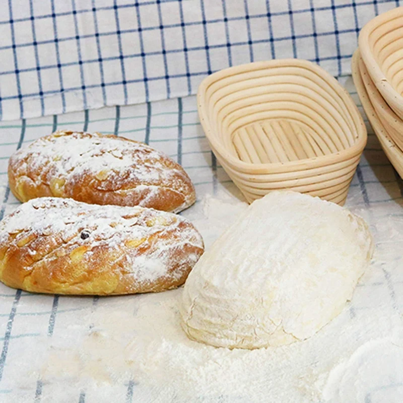 25cm 10 inch Oval Bread Proofing Basket Sourdough Proving Linen Liner + Bread Cutter +Bread Lame + Bread Brush for Professional
25cm 10 inch Oval Bread Proofing Basket Sourdough Proving Linen Liner + Bread Cutter +Bread Lame + Bread Brush for Professional