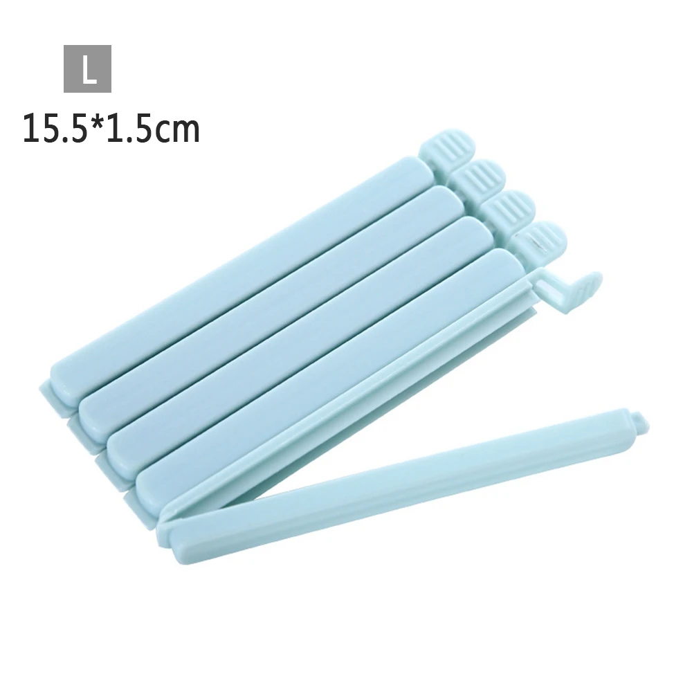 5 Pcs Practical Food Bag Clips Household Snack Storage Sealing Bag Clamp Portable Kitchen Tool S/L Size
5 Pcs Practical Food Bag Clips Household Snack Storage Sealing Bag Clamp Portable Kitchen Tool S/L Size