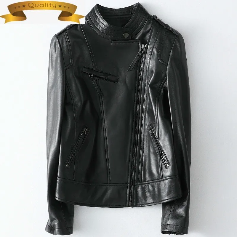 2021 Leather Jacket Women's 100% Sheepskin Coat Female Jacket Real Leather Jacket Women Clothes Motorcycle Slim HQ20-CJX11013A
2021 Leather Jacket Women's 100% Sheepskin Coat Female Jacket Real Leather Jacket Women Clothes Motorcycle Slim HQ20-CJX11013A