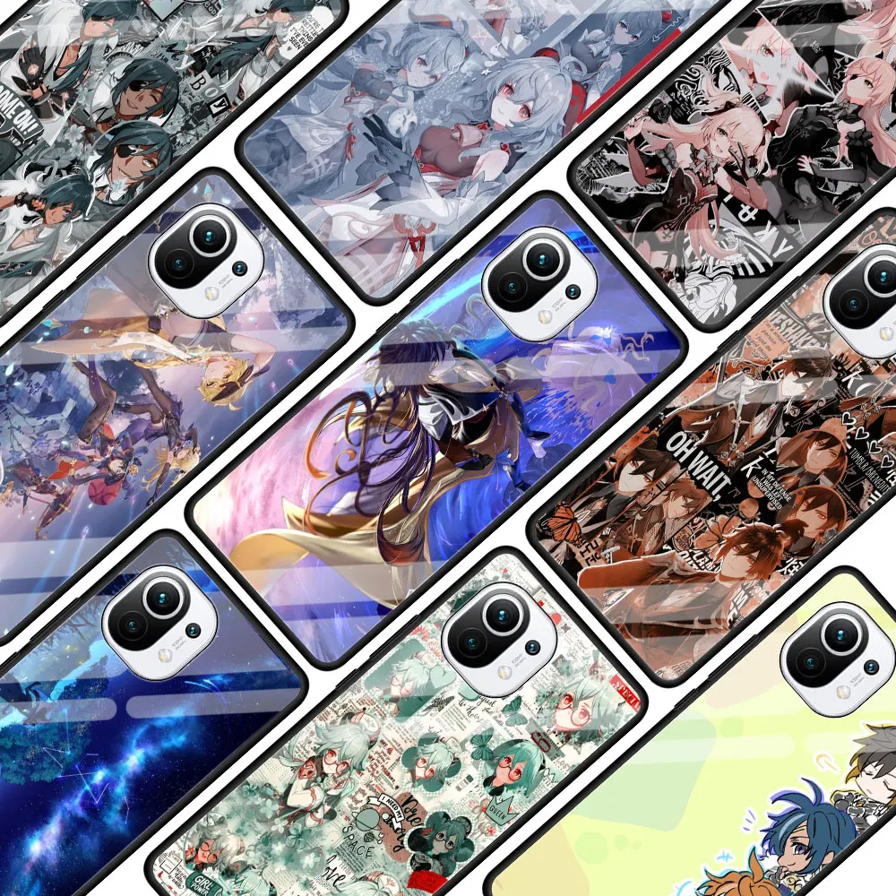 Genshin Impact Anime Glass Phone Case For Xiaomi Poco X3 NFC F3 Mi 10T Pro 9T Note 10 Lite 11 Ultra 5G 11i CC9E CC9 9T Cover
Genshin Impact Anime Glass Phone Case For Xiaomi Poco X3 NFC F3 Mi 10T Pro 9T Note 10 Lite 11 Ultra 5G 11i CC9E CC9 9T Cover