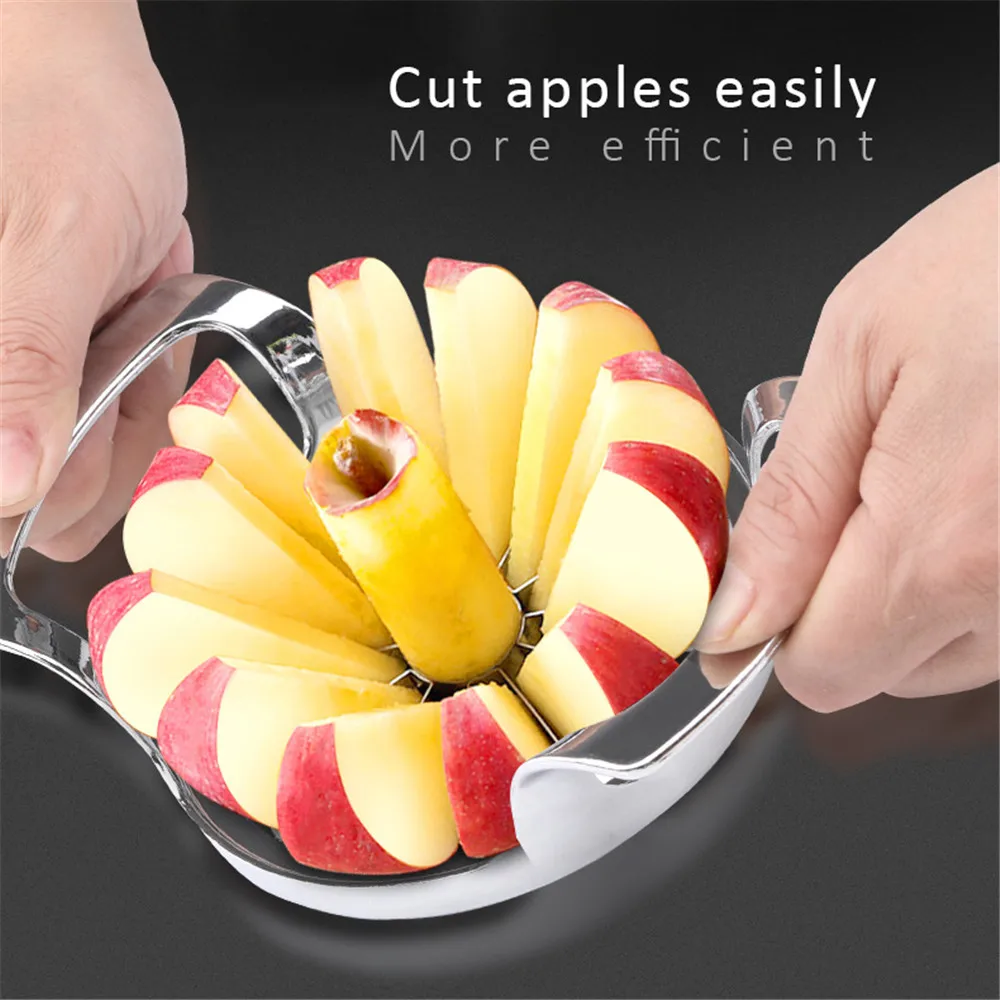 Fruit Slicer Cutter Useful Kitchen Gadgets Stainless Steel Easy Cut Apple Tomato Vegetable Knife Safety Kitchen Accessories 
Fruit Slicer Cutter Useful Kitchen Gadgets Stainless Steel Easy Cut Apple Tomato Vegetable Knife Safety Kitchen Accessories