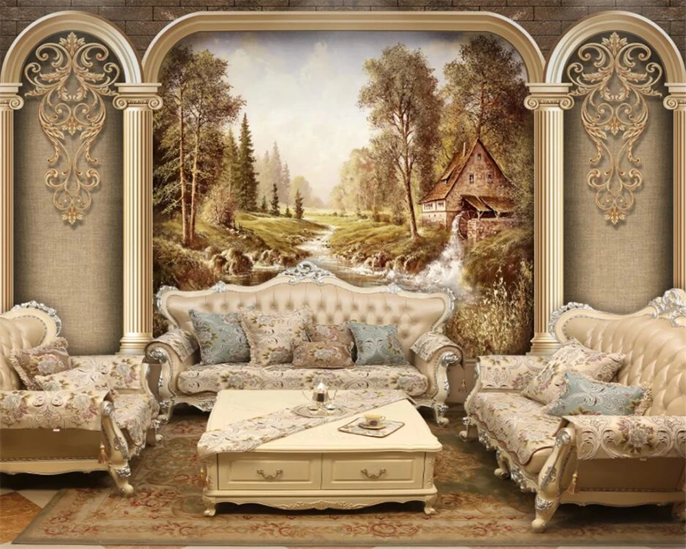 beibehang painting Custom bedroom living room decoration painting European Roman column art retro TV background wallpaper paper
beibehang painting Custom bedroom living room decoration painting European Roman column art retro TV background wallpaper paper