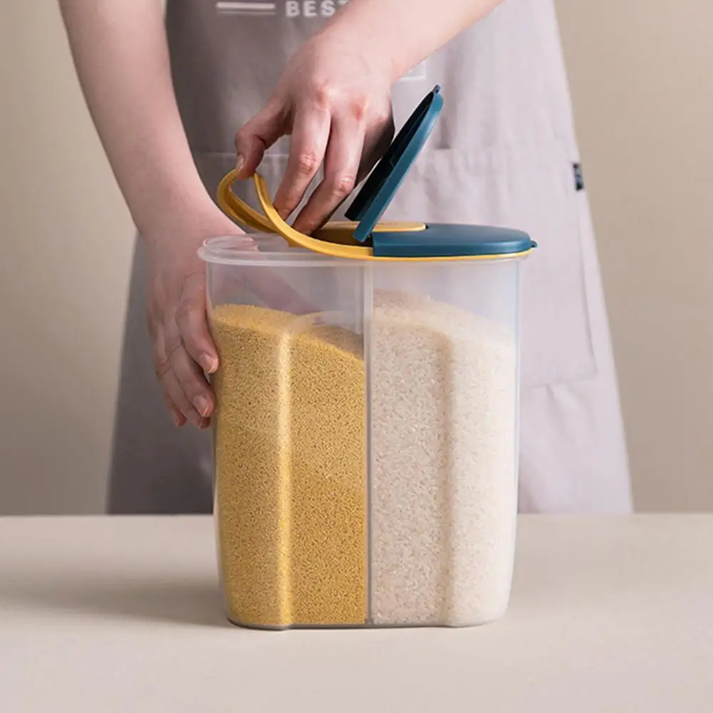 Grain double storage, kitchen, grain and grain storage tank, dry goods, plastic moisture-proof food sealed box
Grain double storage, kitchen, grain and grain storage tank, dry goods, plastic moisture-proof food sealed box