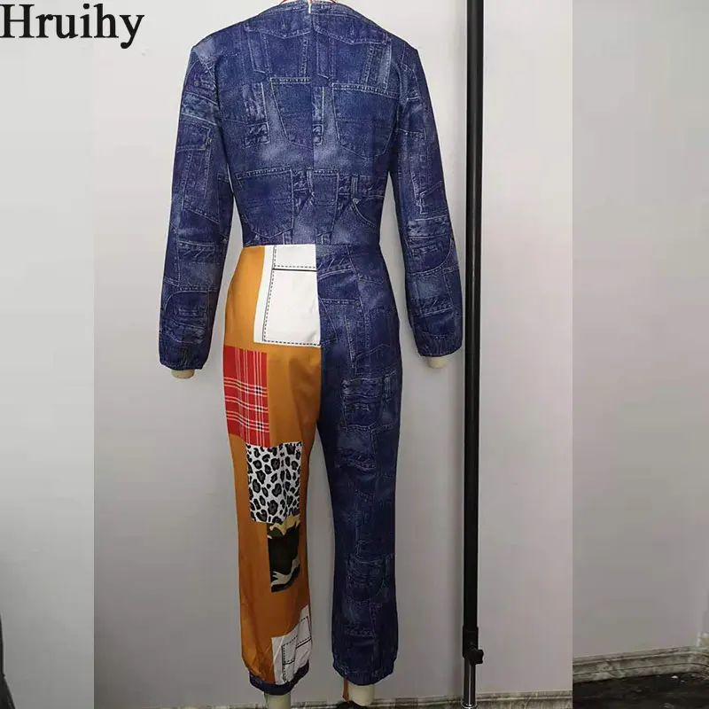 Fashion Jumpsuits for Women Denim Casual Loose Women Jumpsuits Long Sleeve Patchwork Streetwear O Neck Enterizos Para Mujer
Fashion Jumpsuits for Women Denim Casual Loose Women Jumpsuits Long Sleeve Patchwork Streetwear O Neck Enterizos Para Mujer
