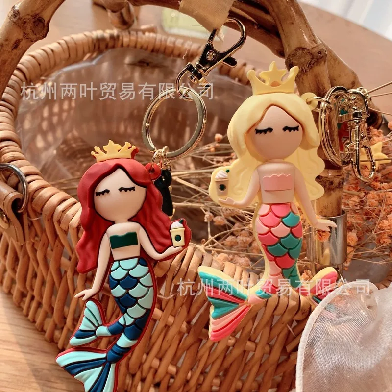 Mermaid Cartoon Keychain Cute Couple Key Pendant School Bag Ornament Stainless Steel Keychain Birthday Gift
Mermaid Cartoon Keychain Cute Couple Key Pendant School Bag Ornament Stainless Steel Keychain Birthday Gift