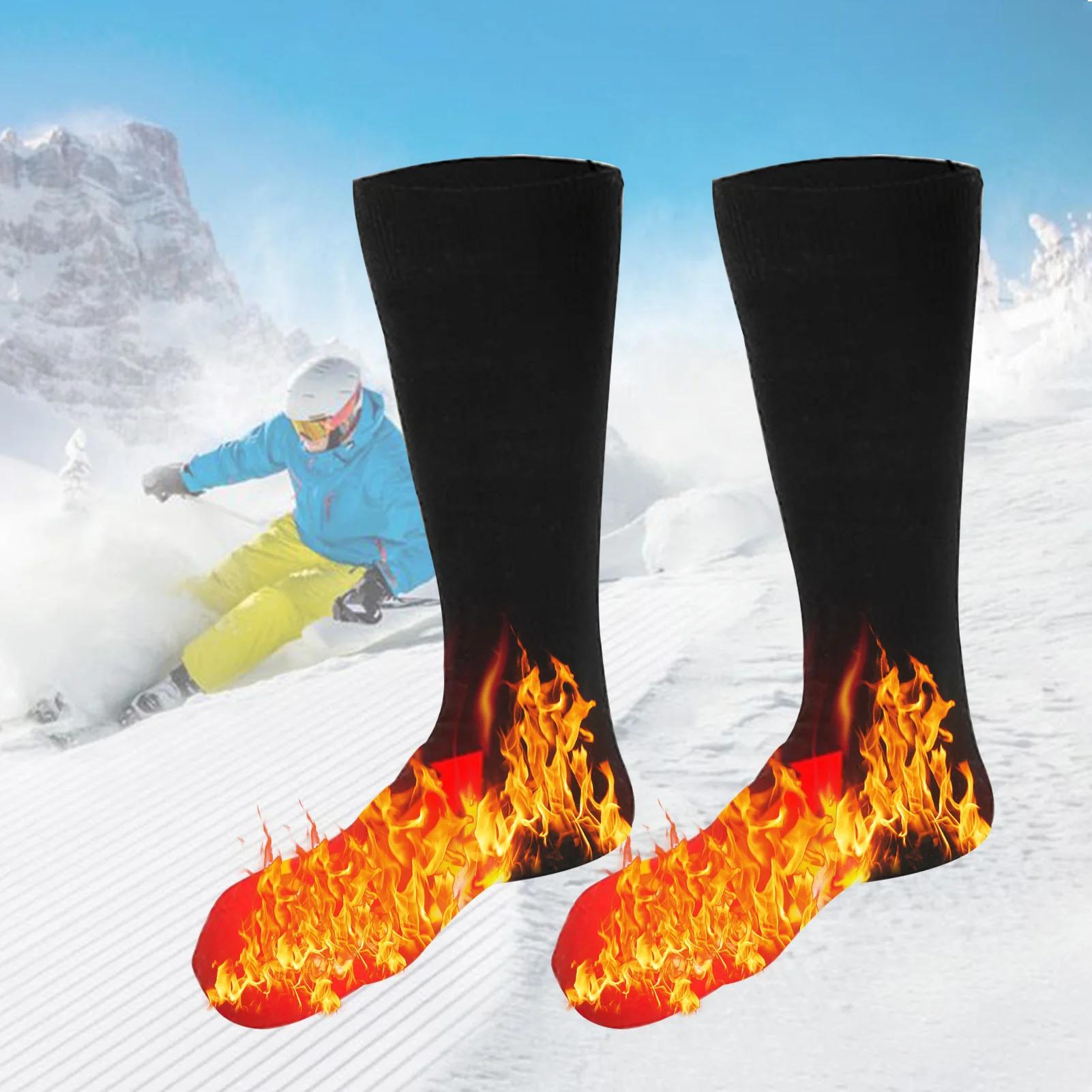 3.7V Heated Socks Foot Warmers for Men And Women, Electric Heating Socks, Washable Battery Heated Socks for Winter Skiing Hiking
3.7V Heated Socks Foot Warmers for Men And Women, Electric Heating Socks, Washable Battery Heated Socks for Winter Skiing Hiking