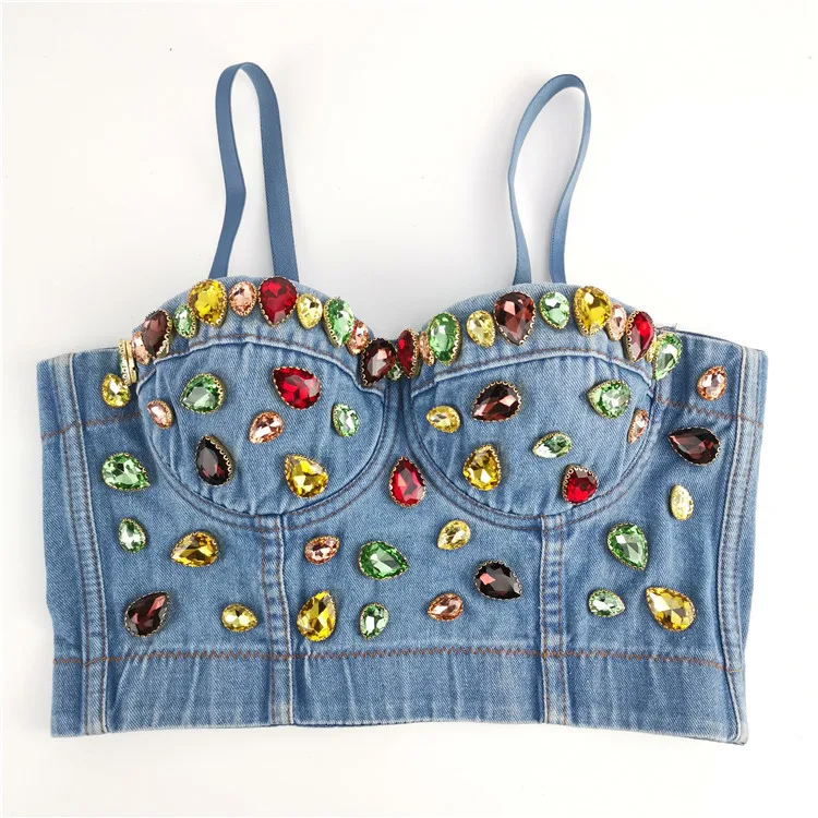 2020 Woman Clothes Sexy Camis Push Up Denim Bra Clothing Backless Bustier Party Club Vest Crop Top Women Tank Summer Top Cropped
2020 Woman Clothes Sexy Camis Push Up Denim Bra Clothing Backless Bustier Party Club Vest Crop Top Women Tank Summer Top Cropped