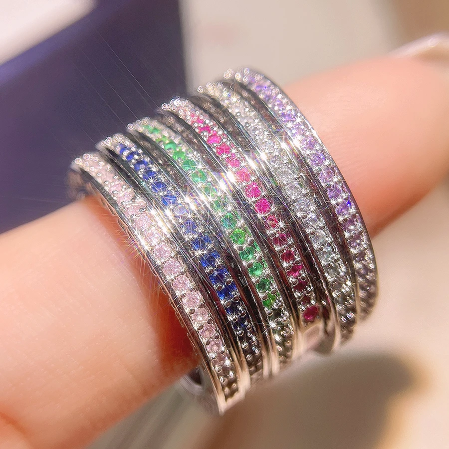 2021 New Trendy 6 Color Broken Diamond Eternity Band Ring for Women Engaged Christmas Party Gift Jewelry Wholesale
2021 New Trendy 6 Color Broken Diamond Eternity Band Ring for Women Engaged Christmas Party Gift Jewelry Wholesale