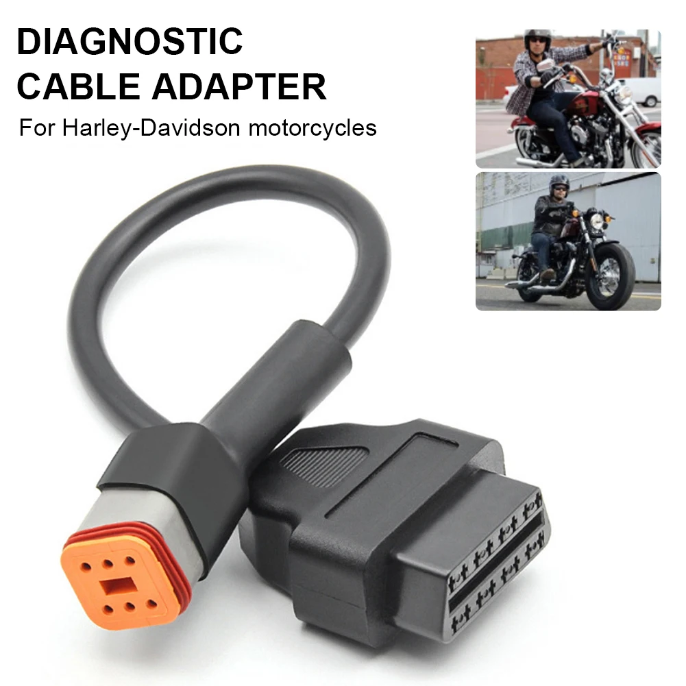 Motorcycle 6Pin to OBD2 Adapter OBD2 Diagnostic Scanner Adapter Cable ELM327 OBD Scanner for Davidson Motorcycle Accessories
Motorcycle 6Pin to OBD2 Adapter OBD2 Diagnostic Scanner Adapter Cable ELM327 OBD Scanner for Davidson Motorcycle Accessories